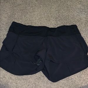 Lululemon speed short sz 8 with builtin liner 2.5’